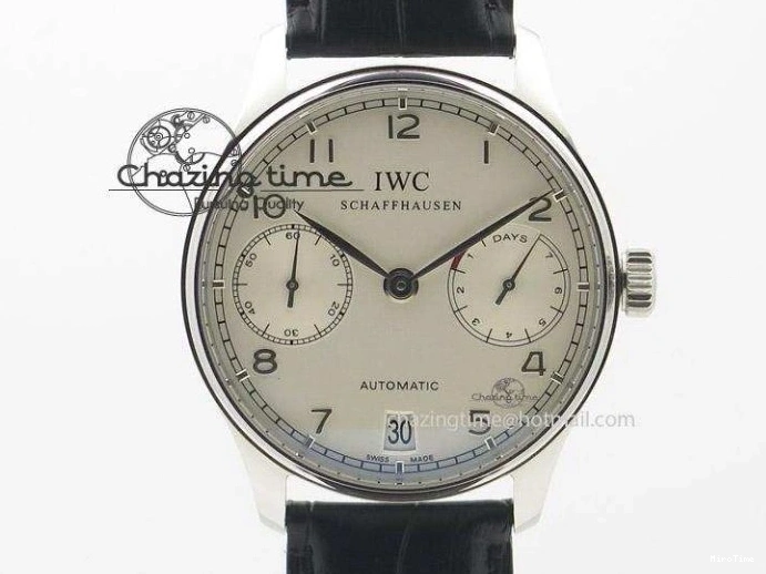 MIROTIME 0301 Portuguese Chrono RG IW371415 ZF 1:1 Best Edition Black Dial On Black Leather Strap A79350 (Slim Movement) FashionForward 7264